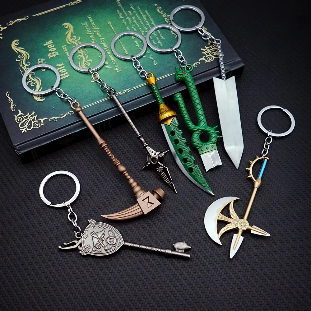Брелки в стиле аниме «Семь смертных оружиев», Meliodas Diane Nanatsu no Taizai Axe, брелок для ключей для мужчин, держатель для ключей «Любовь», подарок, ювелирные изделия Брелки в стиле аниме «Семь смертных оружиев», Meliodas Diane Nanatsu no Taizai Axe, брелок для ключей для мужчин, держатель для ключей «Любовь», подарок, ювелирные изделия
