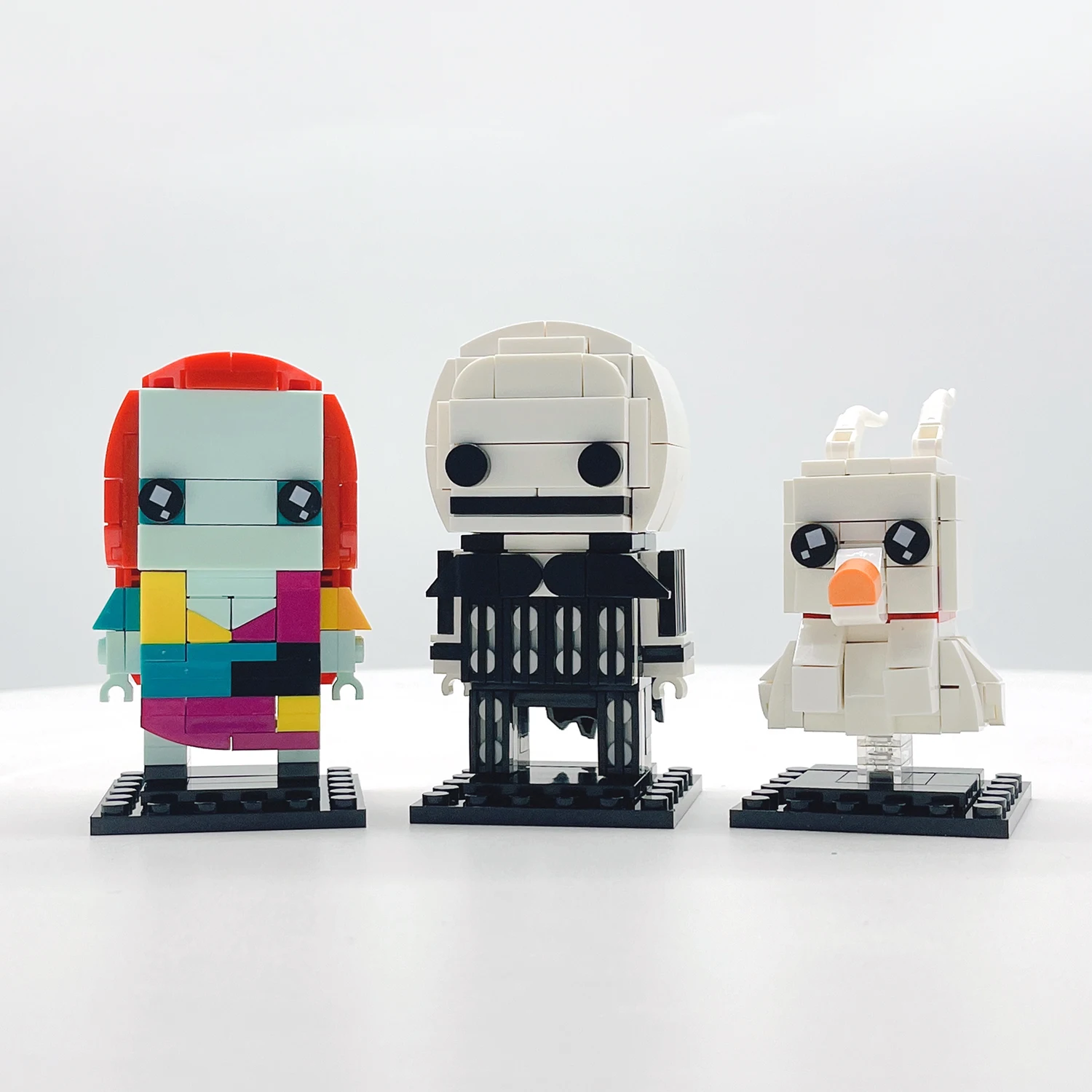 MOC Movie Figure Nightmareal Before Christmas Sally&Jack&Mayor Brickheadz Building Block Pumpkin Bricks Toys Halloween Gifts