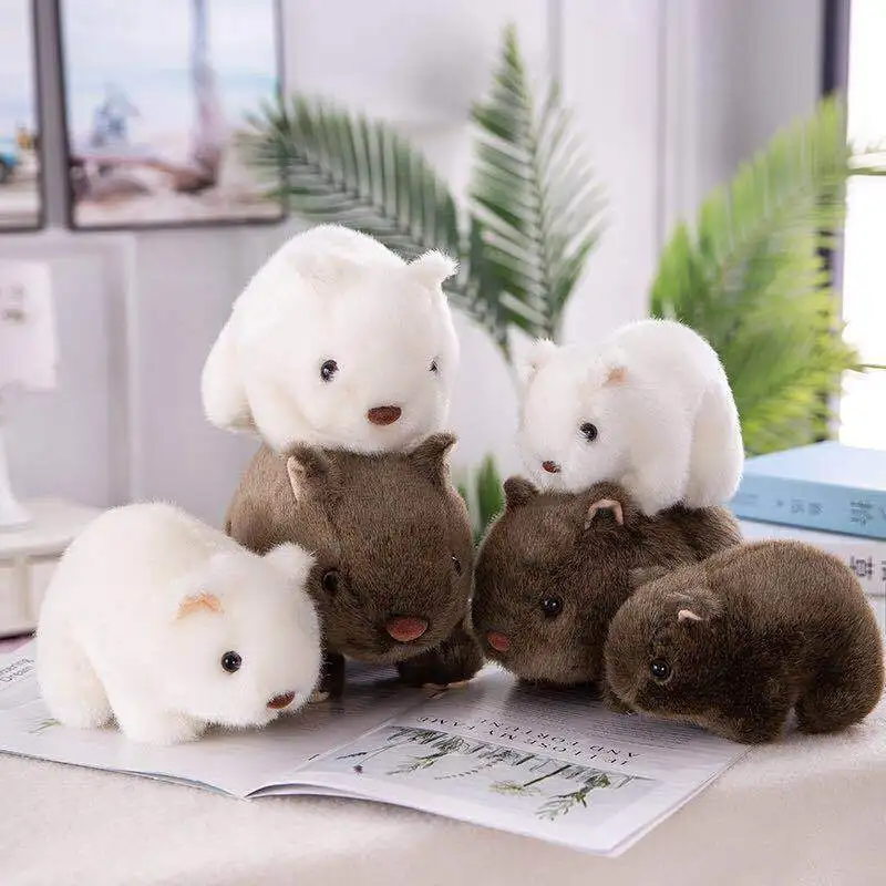 Lindo peluche Kawaii hámster muñeco de peluche juguete suave para niños regalo de cumpleaños creativo lindo juguete peludo para niños