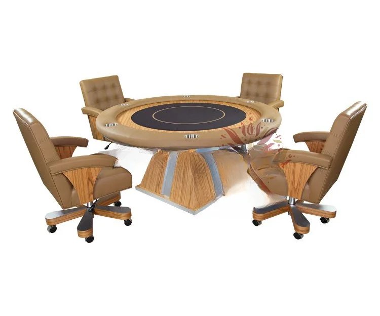 

Round Texas poker table, chess, can be equipped with a lid poker table