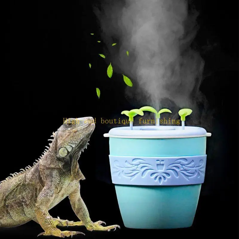 L9NB Fogger Aquarium Humidifier for Reptile Habitat Lizards Snakes Turtles Frogs Feeding Box