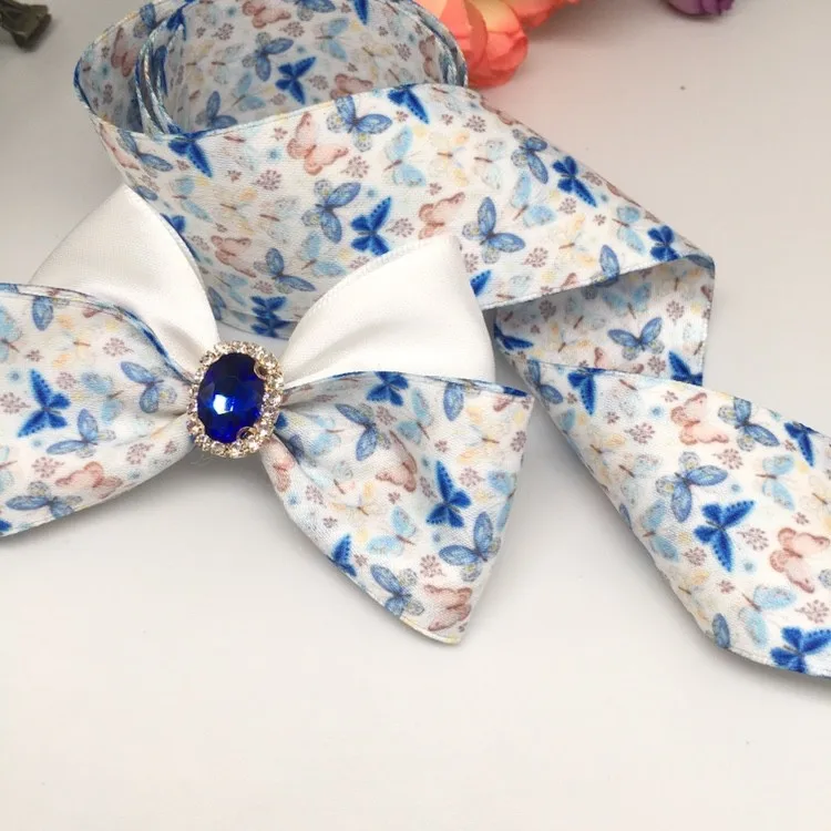 10 Yards 40mm double-sided butterfly ribbon DIY handmade material Headwear for hair bows clothing shoesaccessories 23050601