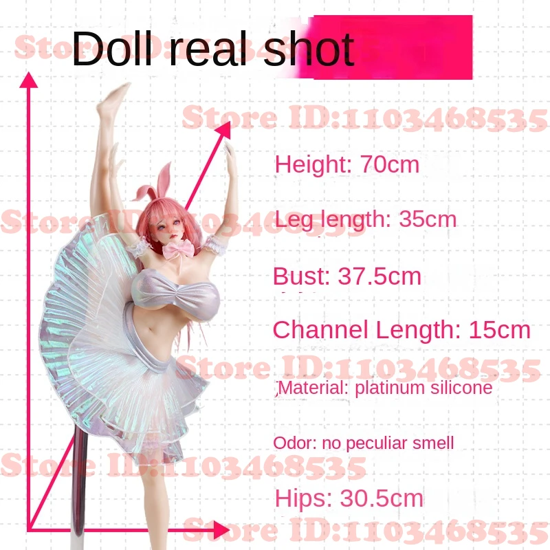 MRL 3.0 Colorful Bunny Girl Silicone Sex Doll Garage Kit for Men Masturbator Vagina Sex Toys for Men Pocket Fake Pussy Adult Toy