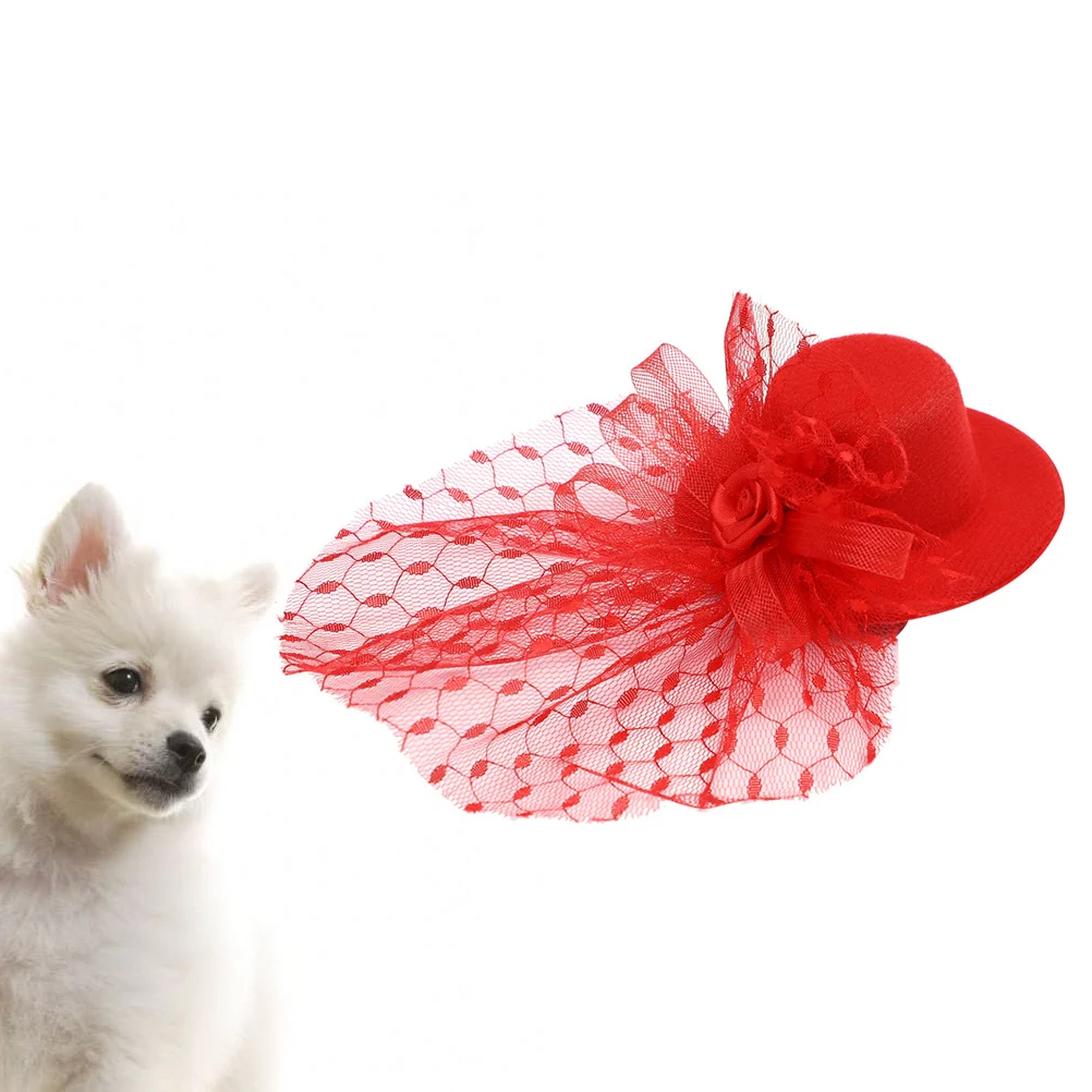 

1Pcs Dog Hat Pet Costume Valentine Day Random Color Pattern Festival Party Photo Hat Decoration Dog Cap