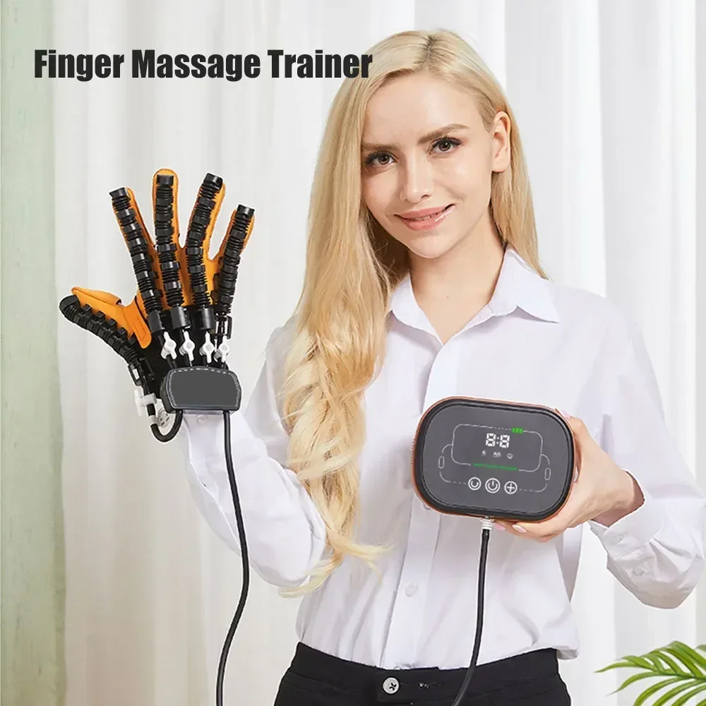 Rehabilitation Robot Gloves Stroke Hand Physiotherapy Device Hemiplegia Cerebral Infarction Training Equipment Finger Exerciser