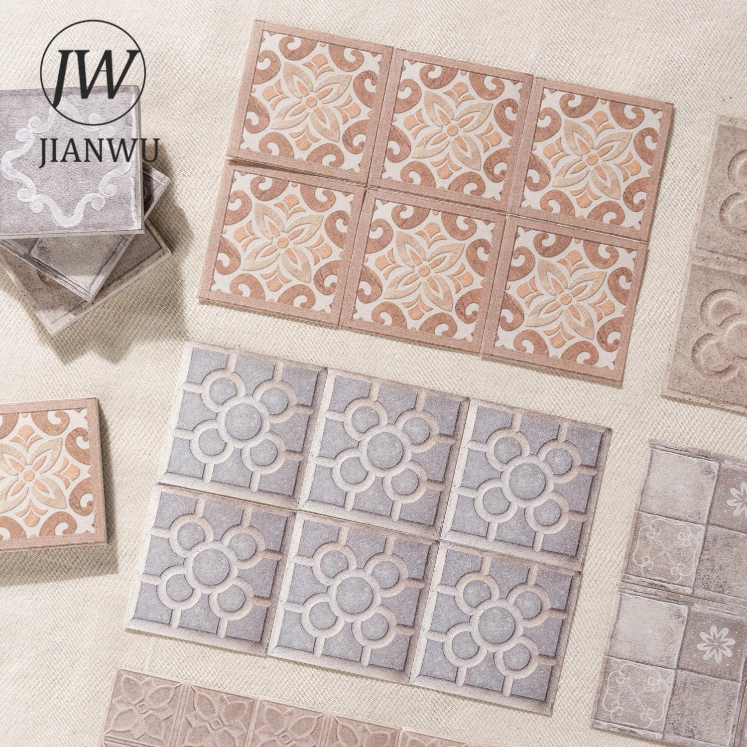 JIANWU يمر عبر سلسلة برشلونة خمر نمط المشهد المواد الكولاج مذكرة الوسادة الإبداعية غير المرغوب فيه مجلة القرطاسية