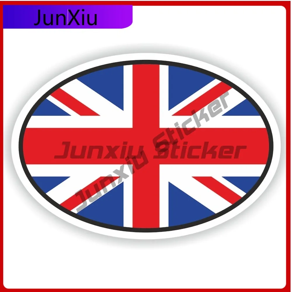 

Great Britain United Kingdom Flag Oval Sticker Waterproof Decals Bumper Sticker Funny Decoration Adventure Motorcycle Camper Suv