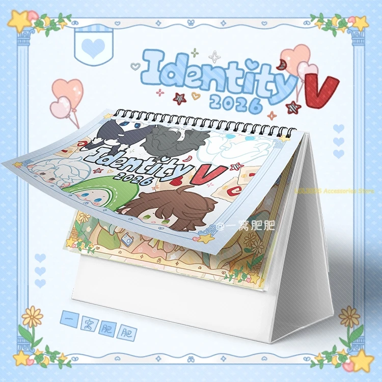 

New Year 2026 Game Identity Ⅴ Ithaqua Luca Balsa Naib Subedar Cosplay Desk Calendar Standing Chinese Schedule Decoration