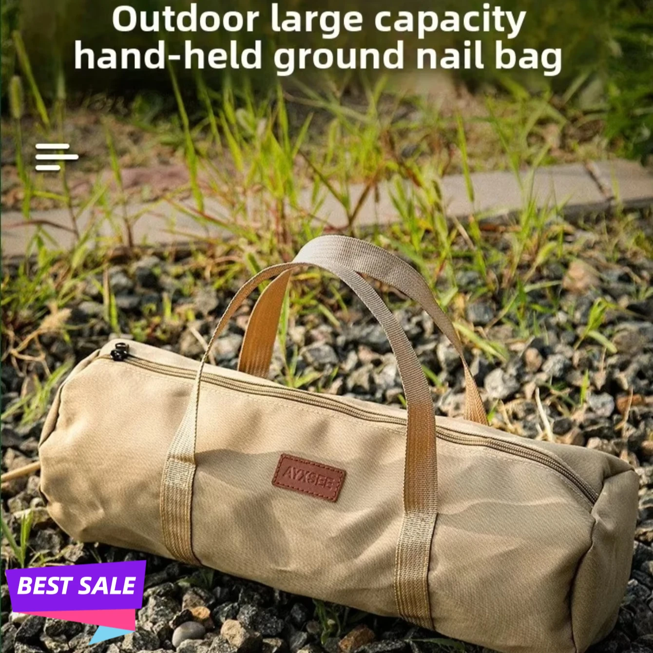 Camping Storage Bag Oxford Cloth Portable Canopy Pole Pouch Multifunctional Handbag Outdoor Travel Picnic Tool Accessories
