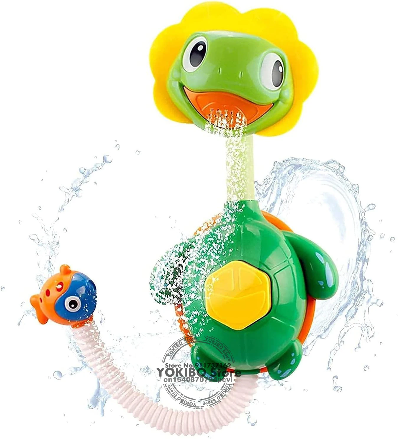 Turtle Baby Bath Toys Spray Bathing Tub Fountain Toys for Kid Hand Shower Floating Bathtub Shower Pool Bathroom Toy for Baby