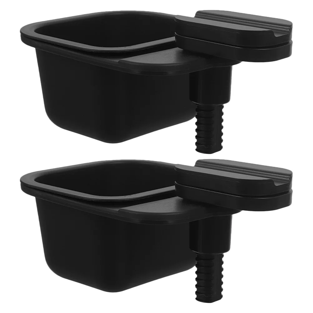 

2 Pcs Desktop Storage Box Small Waste Bin Trashcan Hanging Clip on Abs for Garbag Office