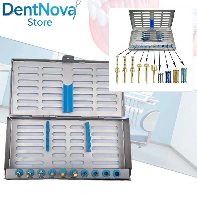 

Complete Sinus Lift Instrument Set with Elevators & Stoppers, Titanium-Grade Dental Surgery Kit for Implantologists