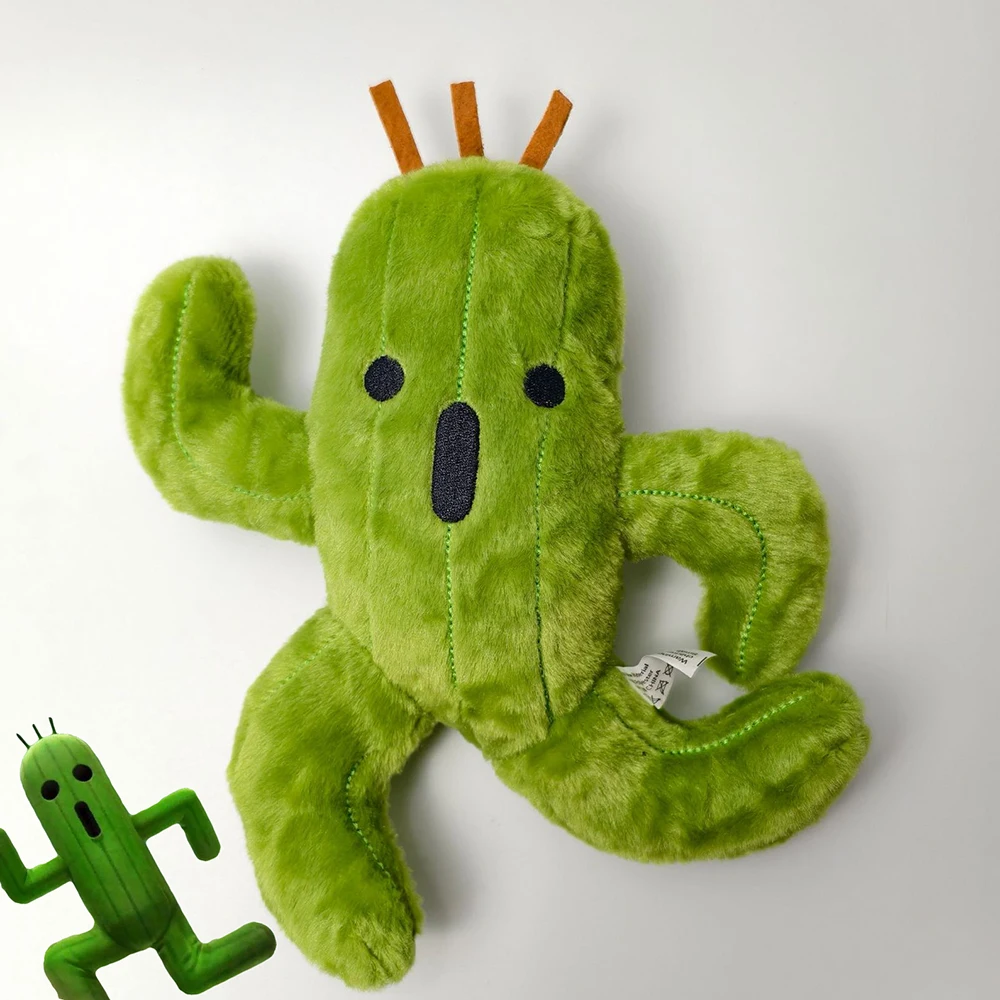 Game Final Fantasy Cactuar Cosplay Doll Cute Green Cactus Plush Stuffed Cotton Doll Adult Collection Room Decoration