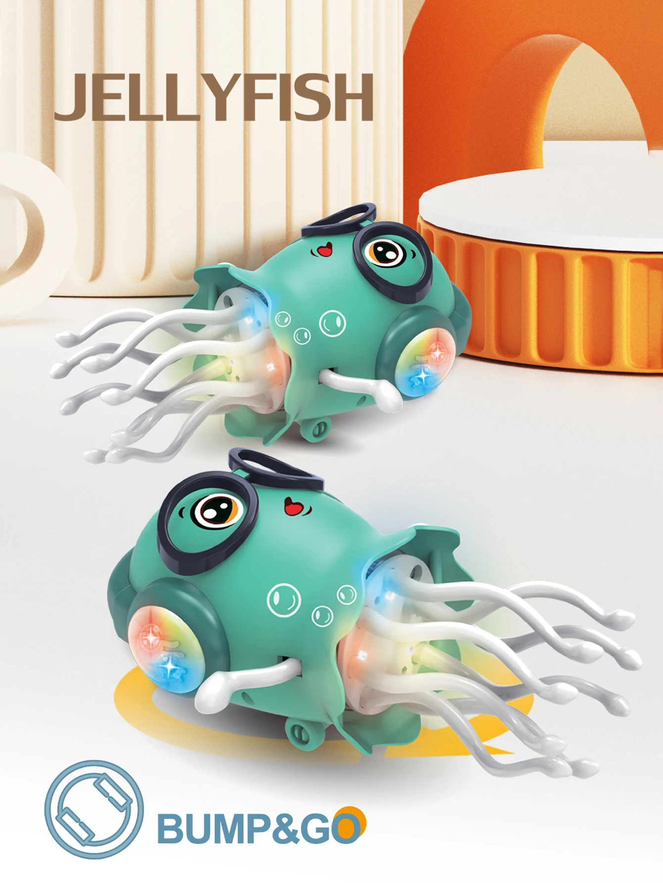 Kids Fun Dancing Jellyfish Music Toys  Electric Soothing Luminous Night Light Toys Boys and Girls Birthday Christmas Gifts