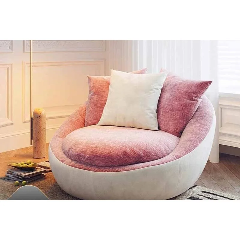 Chenier flannel bedroom home leisure chair creative eggshell chair