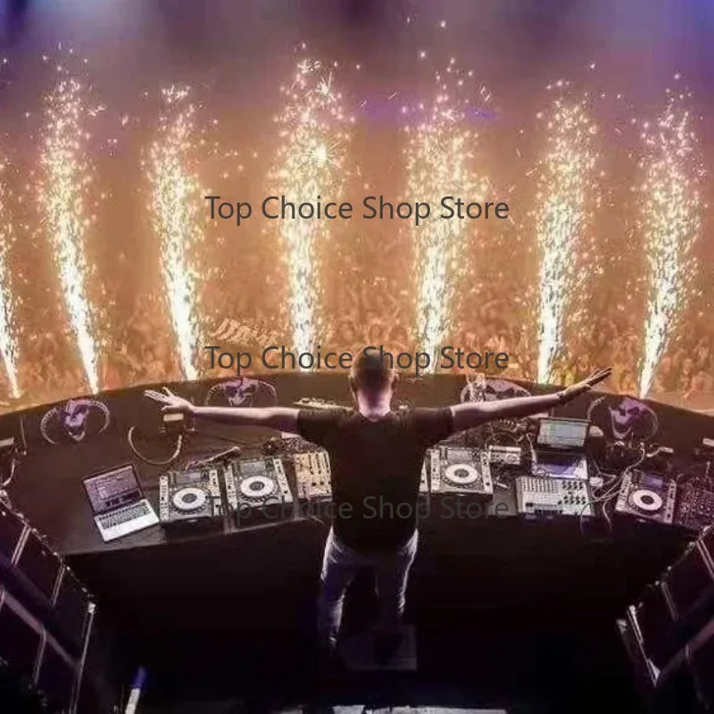 DMX 900wRemote Control Stage Cold Spark Pyro Flame Firework Fountain Machine for Wedding Party Sparkler Special Effects De1vice
