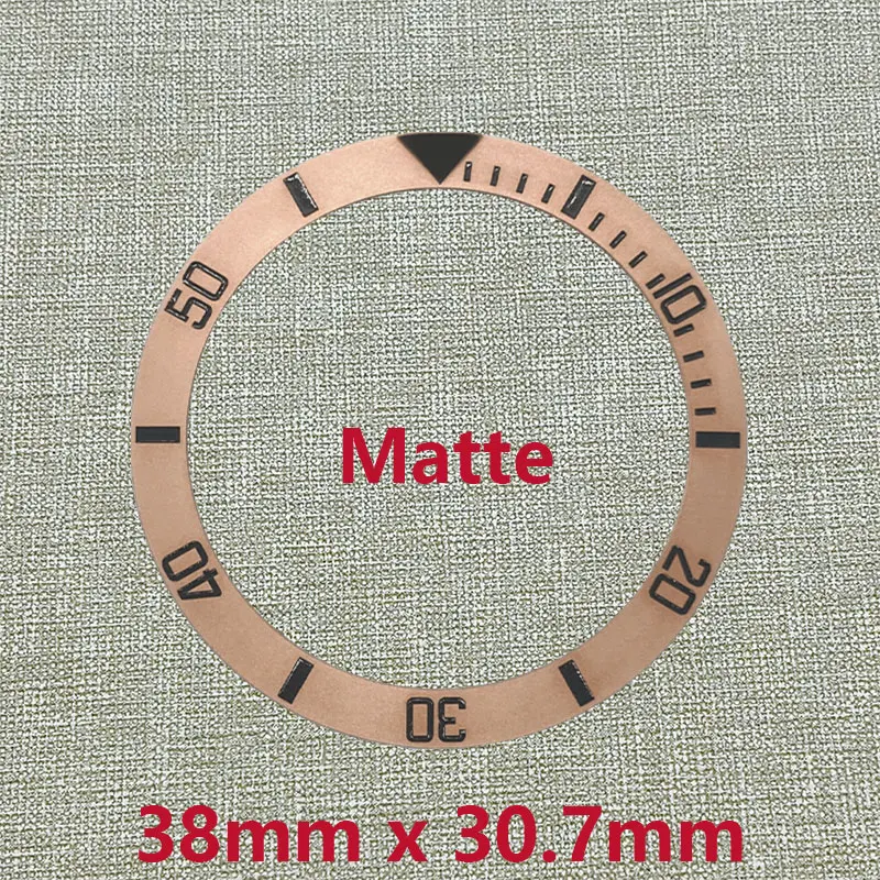 NH35 Watch Case Ring Matte Ceramic 38mm x 30.7mm Curved Bezel Insert Parts Fits 40mm GMT SUB SKX007 SKX009 Men Watch Accessories