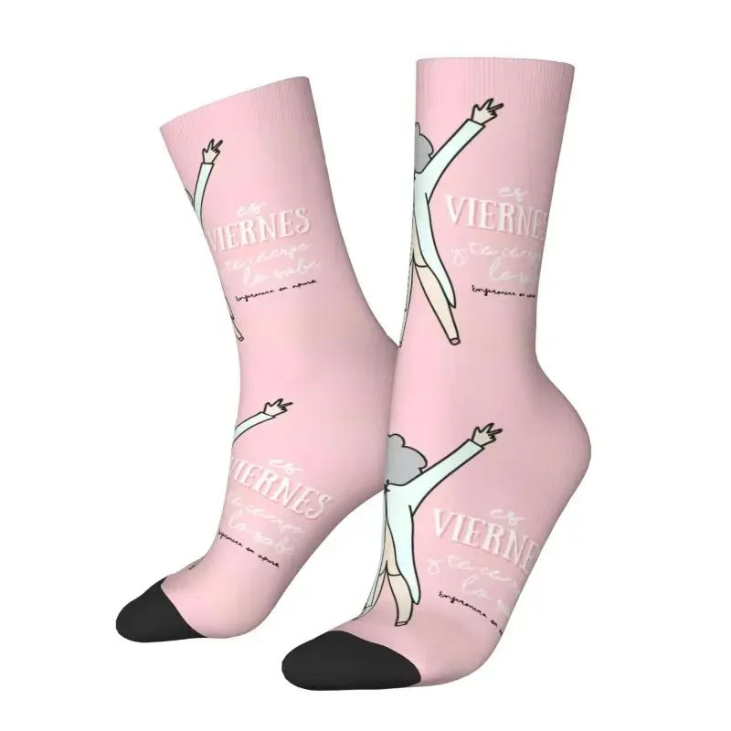 Enfermera En Apuros Doctor Nurse Medical Dress Socks Men Women Warm Funny Novelty Crew Socks