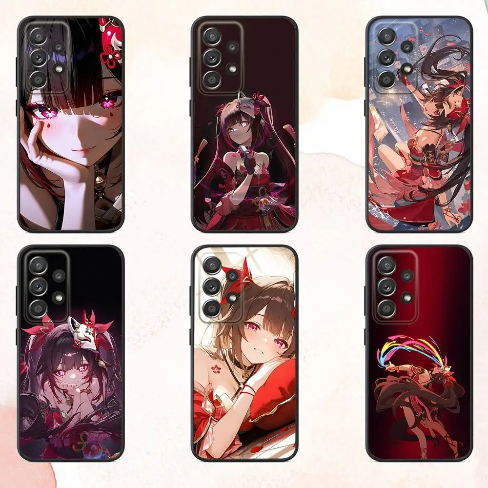 

H-Hanabi Star Rail Sparkle Phone Case For Samsung S25,S24,S21,S22,S23,S30,Ultra,S20,Plus,Fe,Lite,Note,10,9,5G Black Cover