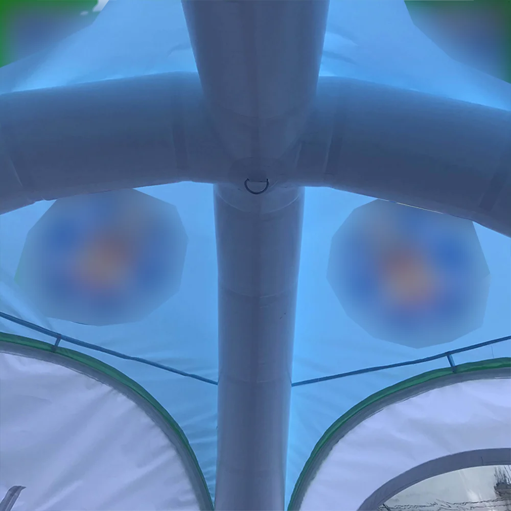 ドーム型インフレータブルアーチドームイベントテント（展示会用）インフレータブルスパイダーテント5x5m気密広告用インフレータブルガゼボスパイダー