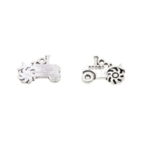 15pcs Tractor Charms Antique Tibetan Silver Tone Zinc Alloy 20*14mm