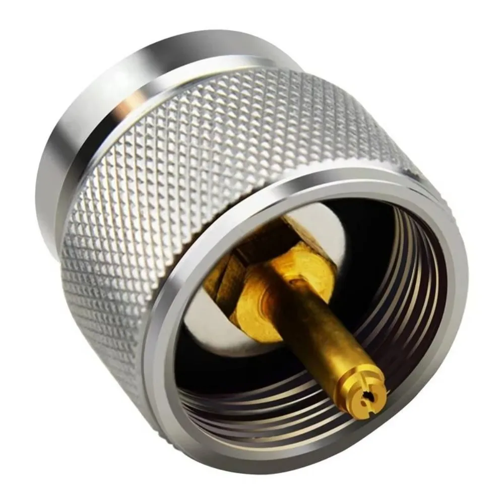 Easy to Install Manual Gas Stove Propane Refill Adapter Reusable Durable Outdoor Burner Adapter LPG Cylinder Hose Connector