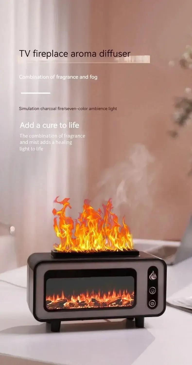 المدفأة زيت الأساسية نشر المكتب المنزلي العطر الرطب الأساسية 7 ألوان رائحة صامتة