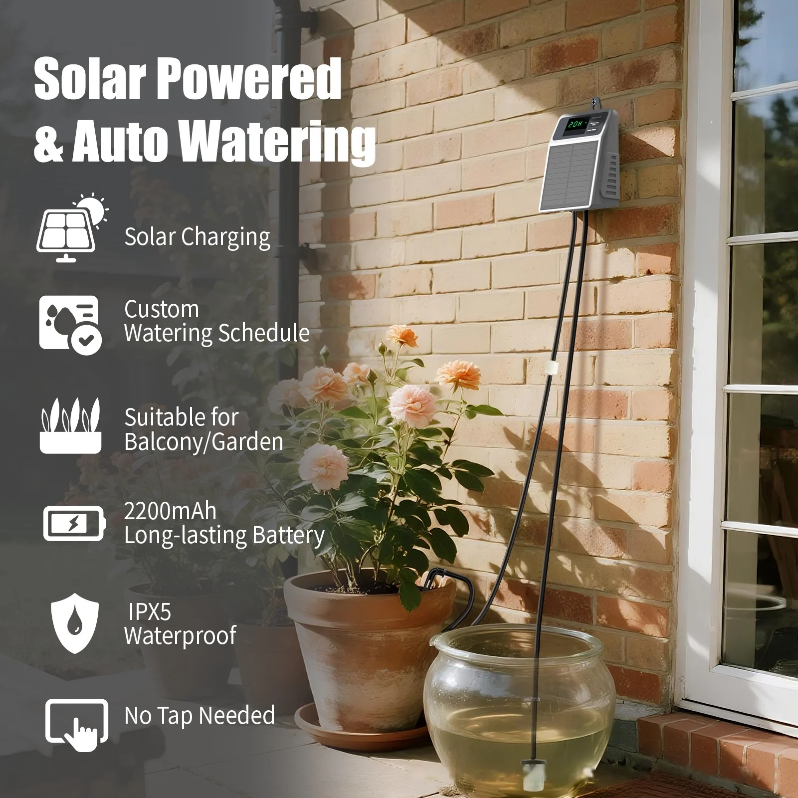 Solar Powered Drip Irrigation - Solar Drip Irrigation Kit Garden recension och pris