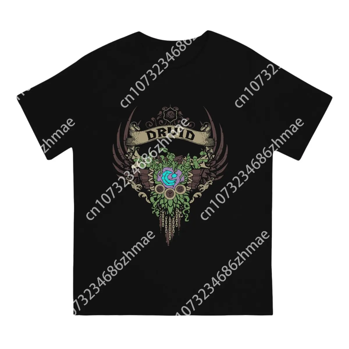 Wereld Van Warcraft Wow Game Creatieve Tshirt Voor Mannen Druïde Elite Editie Ronde Hals Basic T-Shirt Onderscheidende Cadeau Kleding Tops