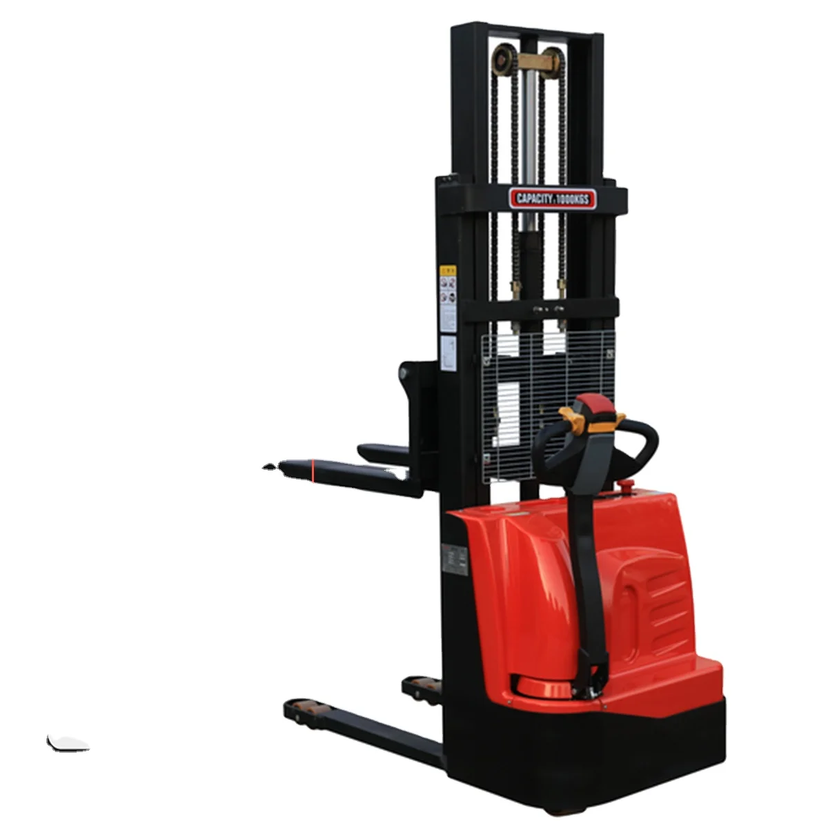 Offset Walking Style Electric Forklift New 1.5 Ton Electric Stacker For Manufacturing Plant