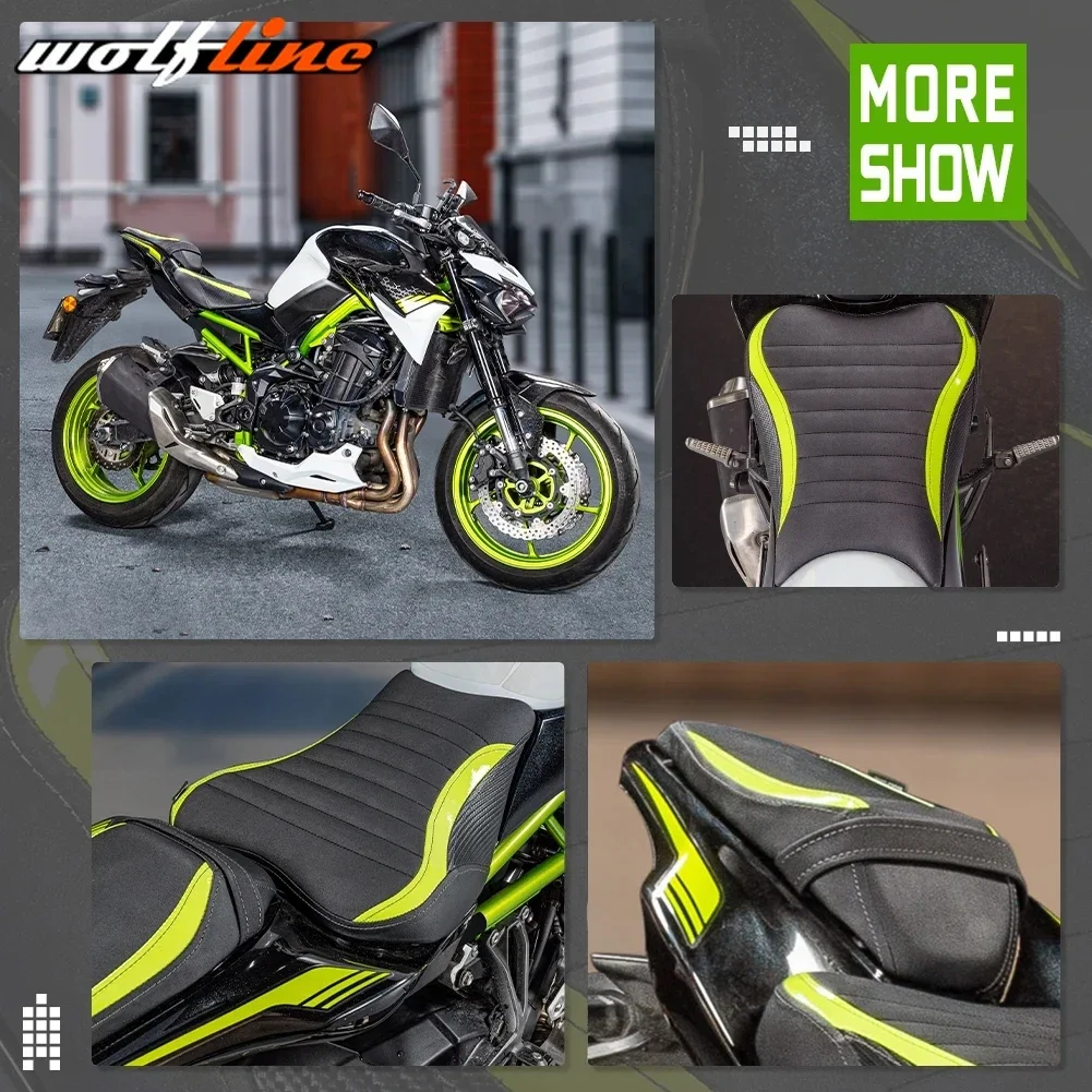 WOLFLINE vezető Ülés Dutyi Átutazó Nyergel Párna Vezető melletti ülés fedezze számára kawasaki Z900 2017-2024 2018 2019 2020 2021 2022 2023