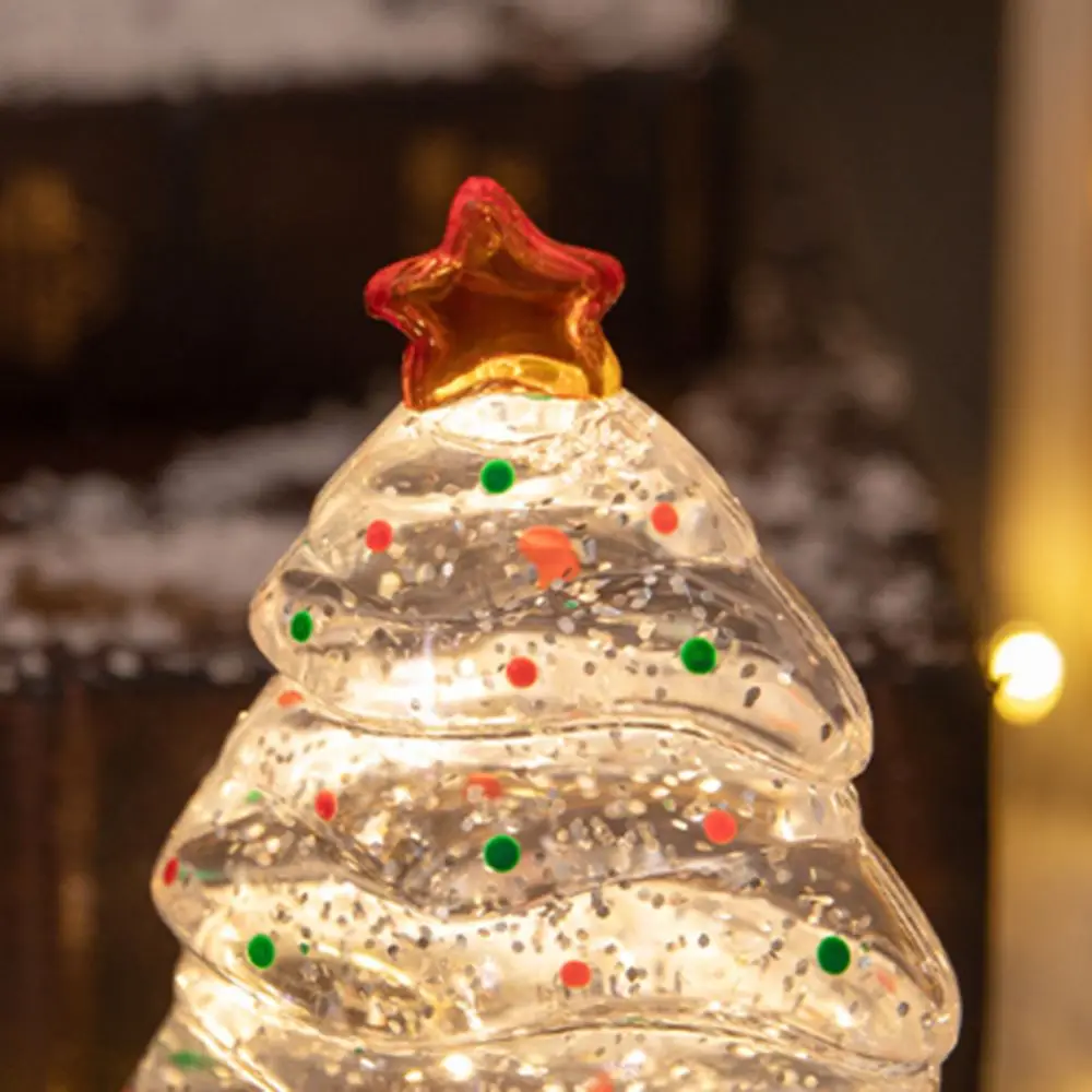 

Cartoon Christmas Tree Night Light Creativity Crafts Bedroom Bedside Lamp Eye-Caring Exquisite Desktop Christmas Decor