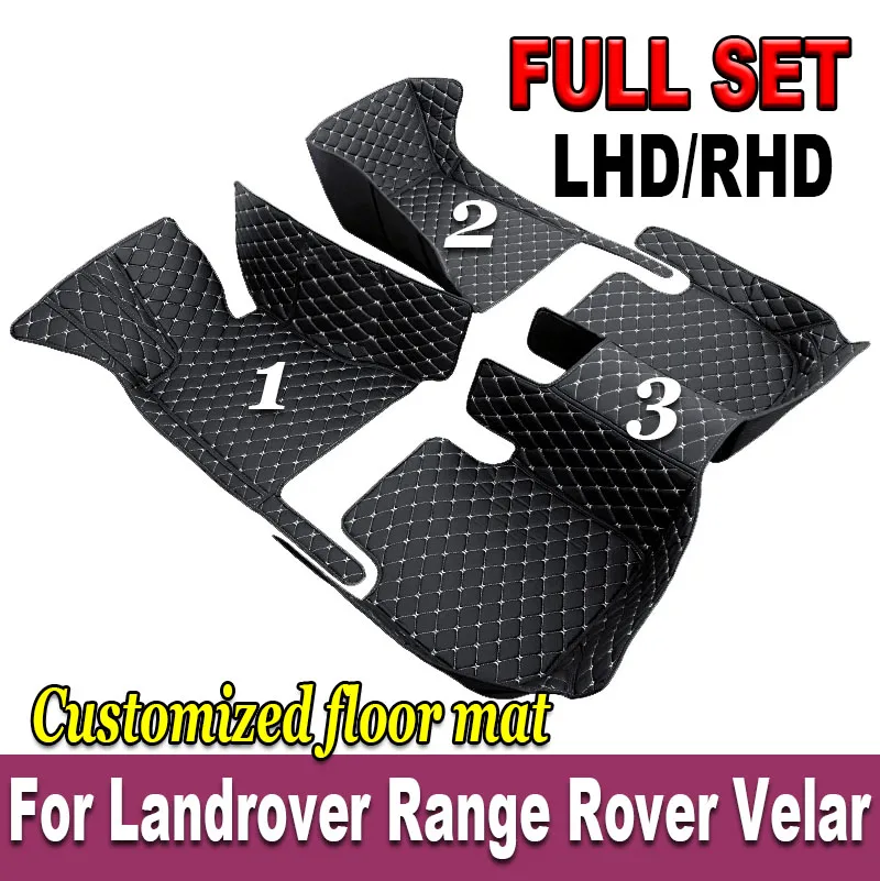 

Автомобильные коврики на заказ для Landrover Range Rover Velar, автомобильные ковры, аксессуары для ног