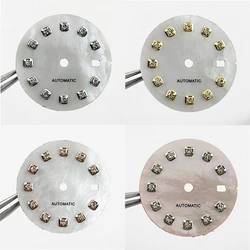 NH05 20.5mm Silver Gold Rose Gold Watch Dial Diamond Index for NH05 NH06 Movement Watch Faces Replacement Parts