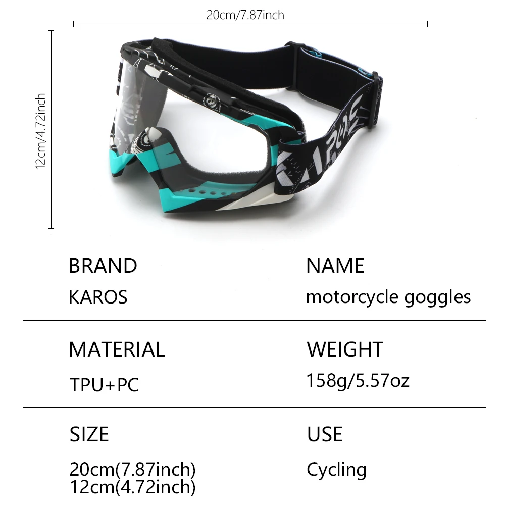 New High‑Quality Unisex HD UV400 Motocross Goggles, Wind‑Dust‑Proof Colorful Lens for Off‑Road Riding Skiing Outdoor Sports