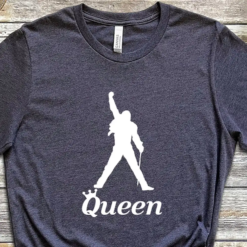 Queen T Shirt Famous Freddie Mercury Bohemian Rhapsody Trendy Idol Women For Best Friend