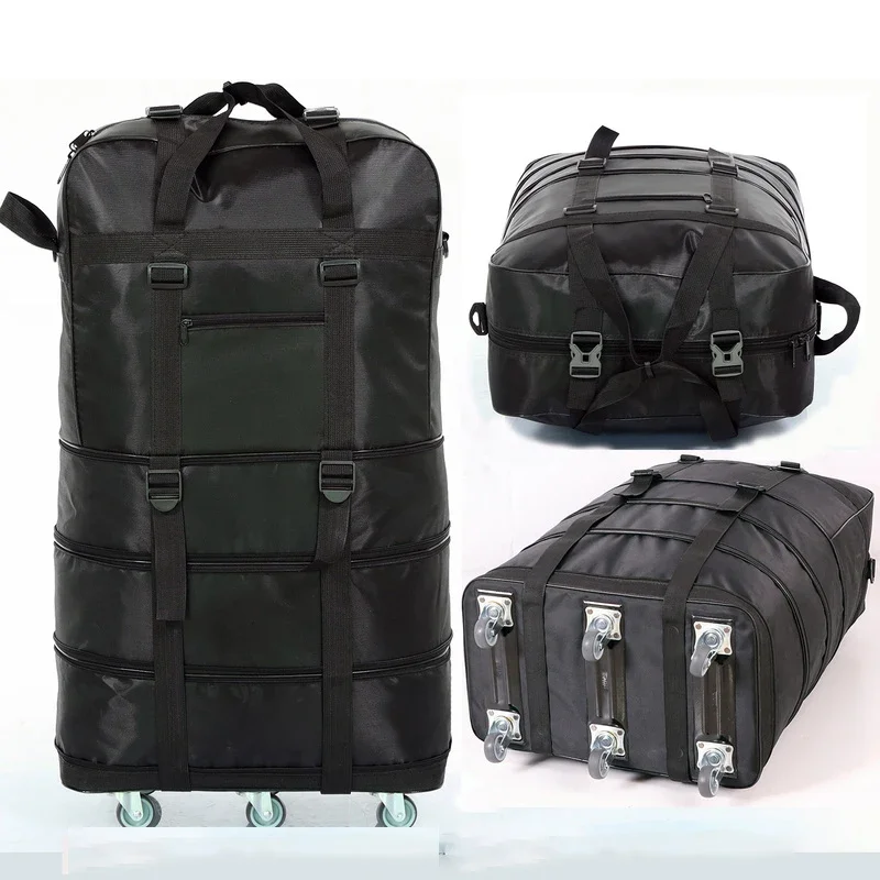 Folding trolley case 158 aviation consignment bag with wheel travel bag large capacity Oxford cloth go abroad Luggage bag