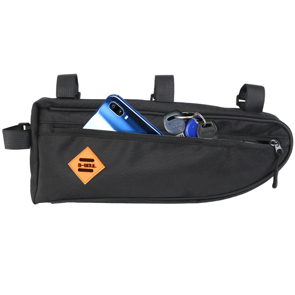 Large Capacity Bicycle Triangle Bag Waterproof Frame Front Tube Bag Universal Packing Pouch Accessories Flat Bottomed bag