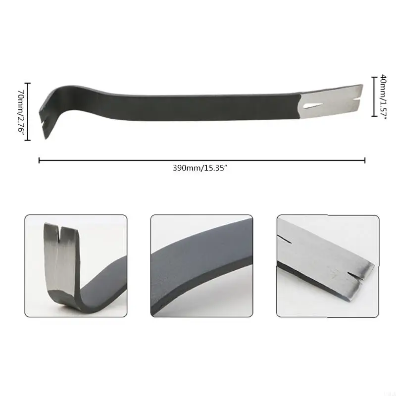 U4la Flat Pry Bar per bilanciere curvo in porco per lacrime a goccia per lacrima unghie carbonio