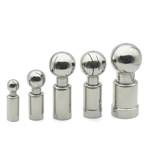 Imagen 2 del producto BSP1/4 ""3/8"" 1/2 ""3/4"" 1 ""-2"" SS304/SS316L rosca interna de acero inoxidable bola de pulverización giratoria sanitaria cabezal de limpieza de tanque CIP