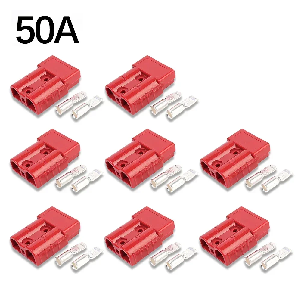 2/4/8 Stück Auto-Kabelverbinder, 50/120 AMP 600V Ladeanschluss für Kabelklemmen, Batterie-Stromanschluss