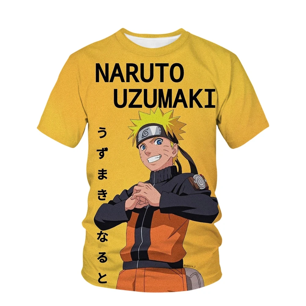 Uchiha Itachi Men T-shirt Naruto Boy Girl T-shirt 3D Print Kakashi Short Sleeve Sasuke Men T-shirt Oversized Anime Men Clothing