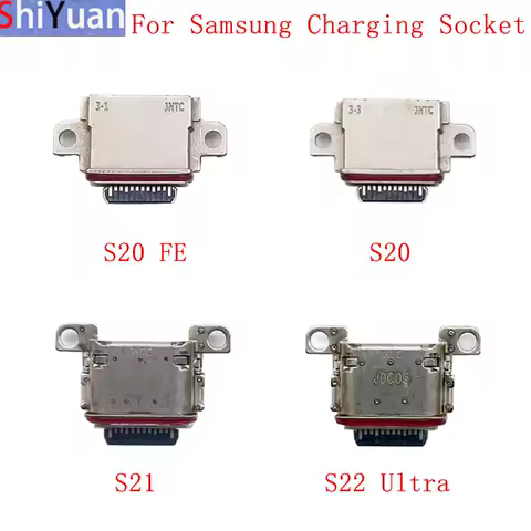 10Pcs/Lot USB Charging Connector Port Dock Socket For Samsung S20 S21 S22 Charging Socket Replacement Repair Parts