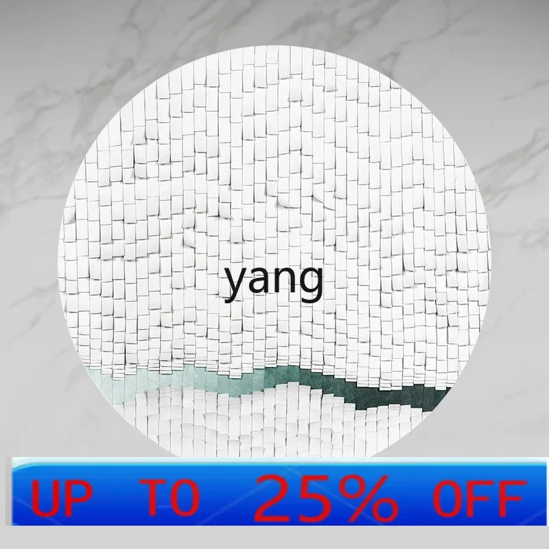 LTT modern light luxury living room decorative painting leather collage physical painting three-dimensional hanging painting