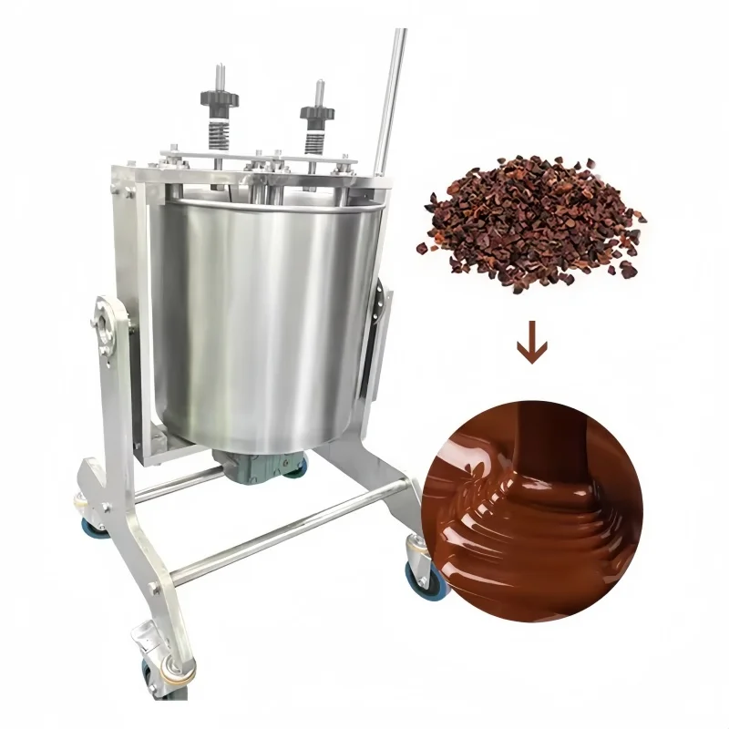 ماكينة معالجة الكاكاو 25L/60L/100L من البائع ماكينة طحن الشوكولاتة للبيع