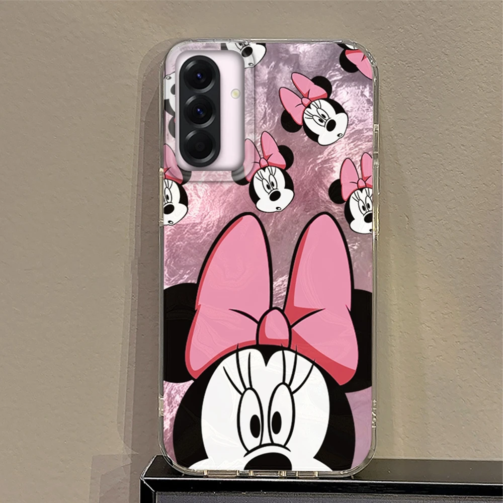 

Pink Bowknot Girls Case For Samsung Galaxy A36 A16 A56 A17 A26 A06 A07 A55 A35 A25 A54 S24 S25 Ultra S22 S23 FE Cover Funda