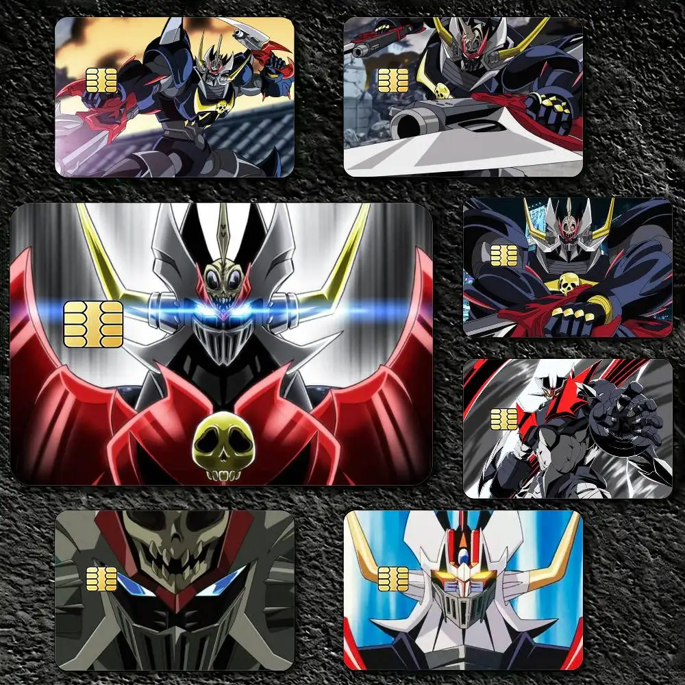 M-Mazinger Z R-Robot Decorative Waterproof Film Skin Cover Credit Card Stickers Debit Front Bank Bus Pass
