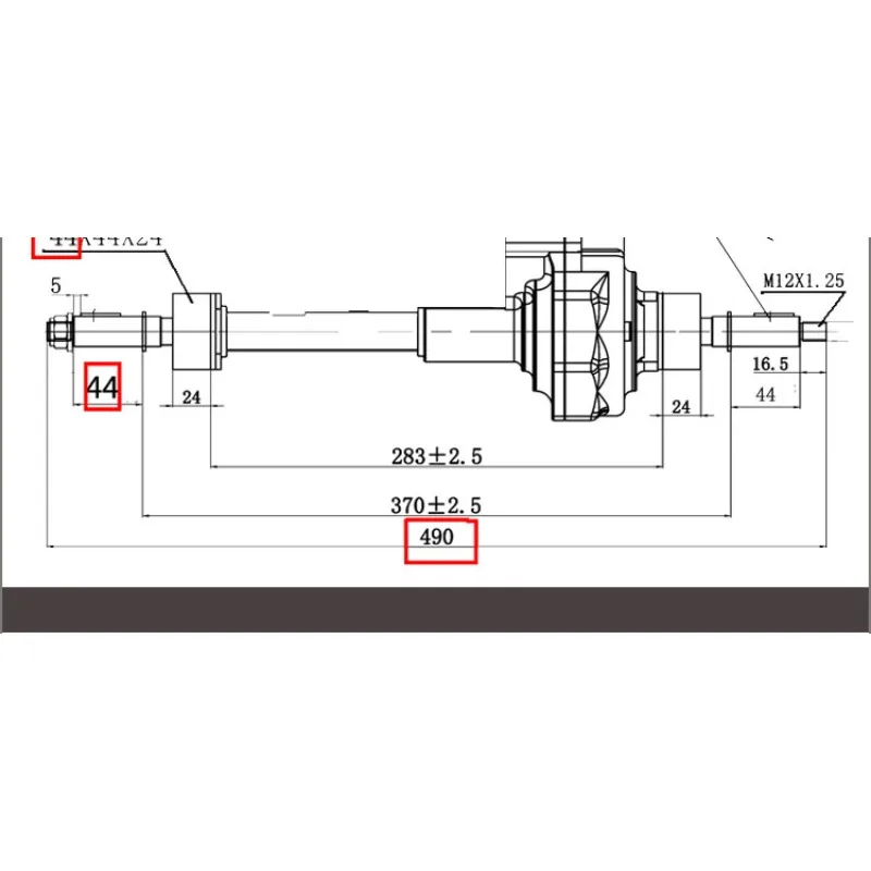 Brushed DC Motor Gearbox Brake Assembly For Elderly Mobility Scooter 180W 250W 350W 800W