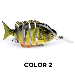 1PCS 10cm 14g Multi Jointed Swimbait Pike Jerkbaits Fishing Lures Wobblers Artificial Bait for Sinking Minnow Lure Crankbait