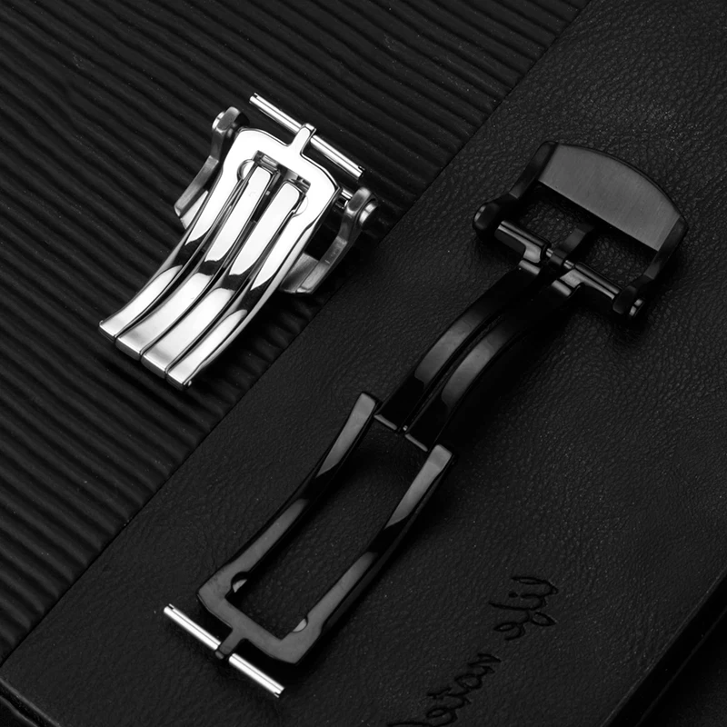 Breitling 시계 밴드 용 금속 Stainess 접이식 버클 무광택 광택 조정 걸쇠 시계 고무 가죽 나일론 스트랩 액세서리 18/20